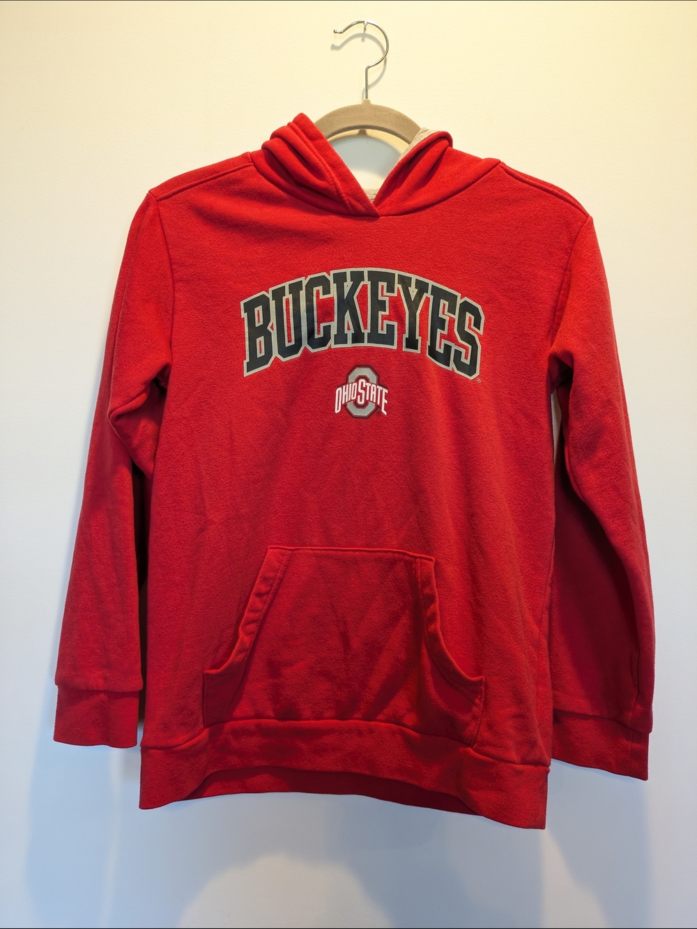 Champion Ohio State Buckeyes Red Hoodie Large